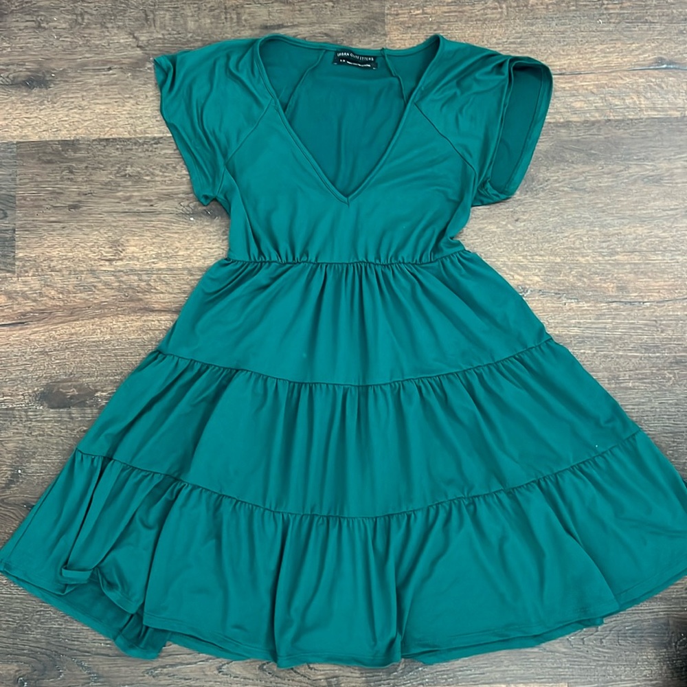 Green loose urban outfitters dress